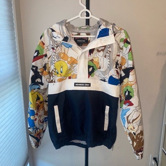 Limited Edition Members Only unisex Looney Tunes Collab Oversized Jacket KY2 - Picture 1 of 13